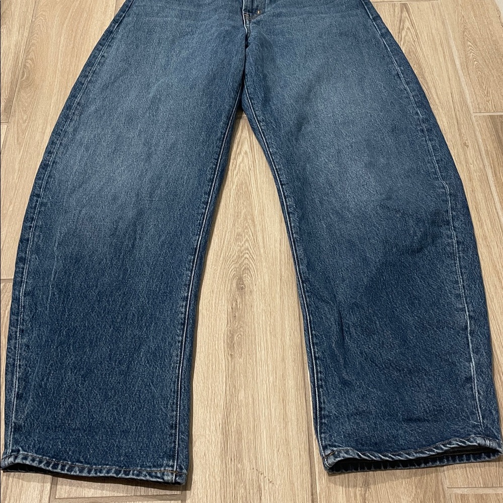 Frame Women’s Denim The Bubble High Rise Barrel Leg Westbury Jeans Sz 27/4 - Picture 6 of 13